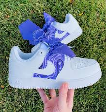 Purple Bandana Air Force 1 The Custom Movement In 2020 All Nike Shoes White Nike Shoes Jordan Shoes Girls