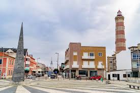 Faro De Barra Cerca De Aveiro Imagen Editorial Imagen De Canal Agua 135555685