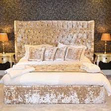Maybe you would like to learn more about one of these? Interiordreams On Instagram Bespoke Curved Crushed Velvet Bed And Headboard This Bed Can Be Made In A Range Of Colou Guest Room Bed Luxury Bedding Furniture