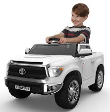 2 seats toyota tundra 12v ride on car for kids and toddlers with remote control and all up to date gadgets. 6 Volt Toyota Tundra Powered Ride On By Dynacraft With Working Truck Bed And Mp3 Player Walmart Com Walmart Com
