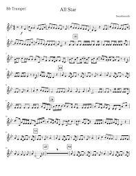 all star bb trumpet sheet music for trumpet download free