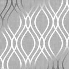 Camden Wave Wallpaper Soft Grey Silver Silver Wallpaper Living Room Silver Wallpaper Wallpaper Bedroom Feature Wall