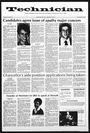 Technician North Carolina State University's Student Newspaper Since 1920  Volume LXII, Numlnr 74 by Liz Blnln News Student apa