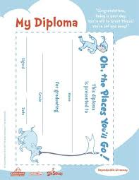 This is a great occasion in the lives of all the children. Oh The Places You Ll Go Printables Oh The Places You Ll Go Diploma Preschool Graduation Kindergarten Graduation Pre K Graduation