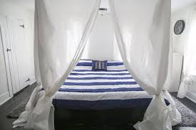 Does your bedroom lack the luster you wish it had? Hang Curtains Diy Canopy Bed Without Drilling Novocom Top
