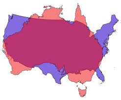 The price of a plane ticket may help you decide. Which Is Bigger The Contiguous Usa Or Australia Map Illustration Map Illustration