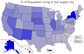 Percentage Of U S State Population Living In State Capital Metropolitan Area And In Its Most Populous City Vivid Maps Data Visualization City Visualisation