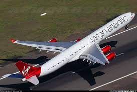 A Birds Eye View Of The Beautiful Virgin Atlantic Livery On A340 600 Queen Of The Skies Virgin Atlantic Airbus Aviation