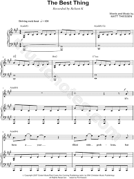 Relient K The Best Thing Sheet Music In A Major Transposable Download Print Sku Mn0067012