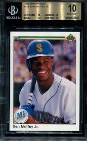 Bgs 10 Pristine Ken Griffey Jr 1990 Ud Upper Deck 156 Hof Griffey Jr Ken Griffey Jr Upper Deck