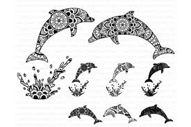 Download New Link Mandala Svg Dolphin Clipart Dolphins
