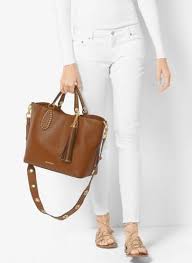 Brooklyn Large Leather Satchel Michael Kors Large Leather Tote Leather Satchel Michael Kors Luggage
