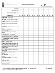But as the nights draw in and the time comes around again to start using your fireplace or wood burning stove, you don't want to run. Tractor Inspection Checklist Template Fill Online Printable Fillable Blank Pdffiller