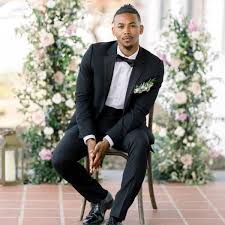 Image result for black tie optional male