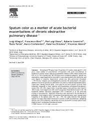 pdf sputum color as a marker of acute bacterial