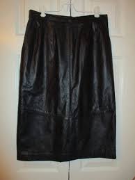 Vintage Pelle Cuir Leather Skirt