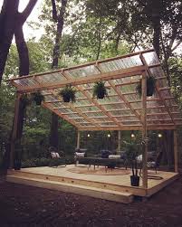 Good Idea For Temperate Rain Forest Areas Ireland New Zealand Oregon Warm Weather With Rain Rain Rain This Budget Patio Relooking Du Patio Design Jardin
