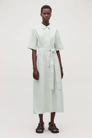 Pin By Culturehype On Cos Wishlist Green Shirt Dress Belted Shirt Dress Shirt Dress