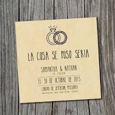 Translations of the phrase me pongo con from spanish to english and examples of the use of me pongo con in a sentence with their translations: 22 Geniales Ideas Para Anuncios De Matrimonio Hechas Por Parejas Creativas Invitaciones De Boda Creativas Invitaciones De Boda Sencillas Invitaciones De Boda Civil