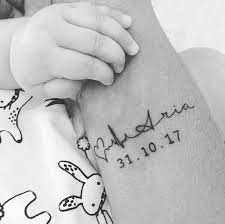 Tatuaje Electrocardiograma Con Fecha De Nacimiento Y Nombre De Hija Tatuajes Para Mujeres