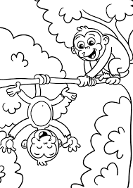 Free Easy To Print Monkey Coloring Pages In 2020 Dinosaur Coloring Pages Monkey Coloring Pages Toddler Coloring Book