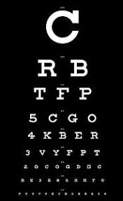 Details About Framed Print Eye Chart Black With White Letters Picture Poster Art Optician