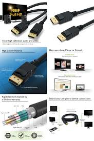 Visit To Buy High Quality 6ft 1 8m Display Port Dp Male To Displayport Male Dp Cable For Pc Monitor Premium Shielded Gold Pl Pc Monitor Gold Plate Connectors