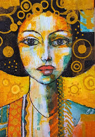 I've just finished this piece and really enjoyed doing it. Decoupage and  acrylic paints. Only part not painted