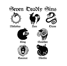 Résultat de recherche d'images pour "seven deadly sins signes"