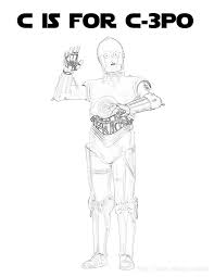 The coloring page is printable and can be used in the classroom or at home. Star Wars Alphabet Coloring Page Letter C C 3po The Star Wars Mom Parties Recipes Crafts And Printables