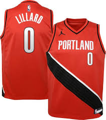 First introduced in 2016, the city edition jerseys are updated. Jordan Youth Portland Trail Blazers Damian Lillard 0 Red 2020 21 Dri Fit Statement Swingman Jersey Dick S Sporting Goods