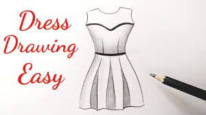 Install the application for how to draw a dress easy and get new artistic skills. How To Draw A Beautiful Girl Dress Drawing Design Easy Fashion Illustration Dresses Drawing Youtube