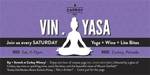 Vin.Yasa - YOGA SATURDAY MORNINGS!