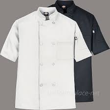 Dickies Chef Coat Mens Bruno Donatello Chef Coat Short Sleeve Dc124 White Ebay