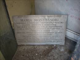 Maria Montessori S Funeral Tablet Himetop Maria Montessori Montessori Funeral