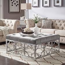 Browse 230 quatrefoil on houzz whether you want inspiration for planning quatrefoil or are building designer quatrefoil from scratch, houzz has 230 pictures from the best designers, decorators, and architects in the country, including urban development inc and craft stoves of western washington. Weston Home Libby Button Tufted Cushion Chrome Quatrefoil Base Square Ottoman Coffee Table Grey Velvet Walmart Com Walmart Com