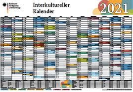 Laden sie unsere jahreskalender zum selber ausdrucken herunter. Interkultureller Kalender 2021 Kostenlos Erhaltlich