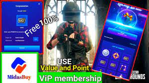Use Midasbuy Vip Point And Value Get Free Uc In Pubg Mobile New 2021 Youtube
