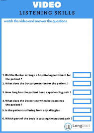 Listening Comprehension Interactive And Downloadable Worksheet You Can Do The Exercises Online Or Download The In 2020 Listening Skills Skills Listening Comprehension