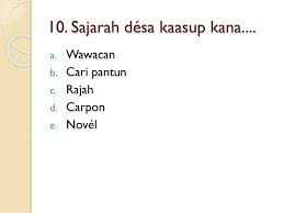Maybe you would like to learn more about one of these? Soal Uas Bahasa Sunda Semester Ganjil Kelas Xii Tahun Ajaran Ppt Download