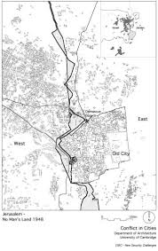 Map of divided Jerusalem 1948-67 ...