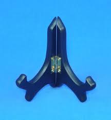 Folding Wood Easel, Black, Fruitwood or Red, 4 Inches Tall, Display Stand,  10-104