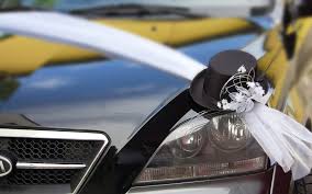 Image result for svatební  výzdoba auta