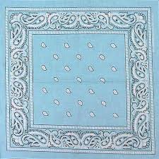 Bandanas Light Blue Paisley Bandanna Bewild