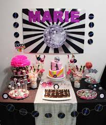 Disco Birthday Party Ideas Photo 1 Of 10 Disco Birthday Party Birthday Party Desserts Dance Party Birthday