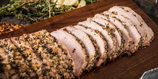 Couscous, fruit and arugula salad (kt)), boneless pork loin roast, pork loin braised with bay leaves; Roasted Pork Tenderloin With Garlic Herbs Recipe Traeger Grills
