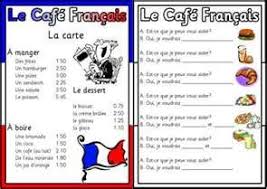 French Menu Card Teaching French French Teaching Resources Food In French