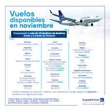 Copa Airlines On Twitter En Noviembre Y Diciembre Seguimos Conectandote A Mas Destinos En America Desde Y A Traves De Panama Reserva Tu Viaje Y Conoce Los Vuelos Disponibles En Https T Co Zgrfo8mwkq Recuerda