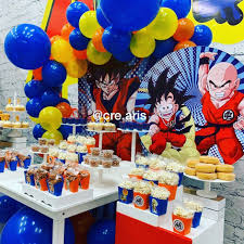 Check out our dragon ball z party selection for the very best in unique or custom, handmade pieces from our shops. Dragon Ball Z Party Eventofy Magazine Communaute Evenements Celebration Numero 1 Dragon Ball Z 7th Birthday Party Ideas Ball Birthday