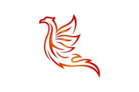 Powerful background phoenix icon classical european design. Phoenix Bird Logo Grafik Von Hartgraphic Creative Fabrica
